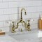 Kingston Brass Bridge Bathroom Faucet with Brass Pop-Up, Polished Brass KS7992PL - alternate 4